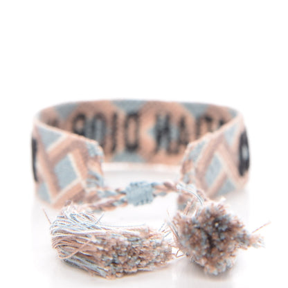 Christian Dior Woven Cotton J'Adior Friendship Bracelet Set Blue Nude 5 of 6