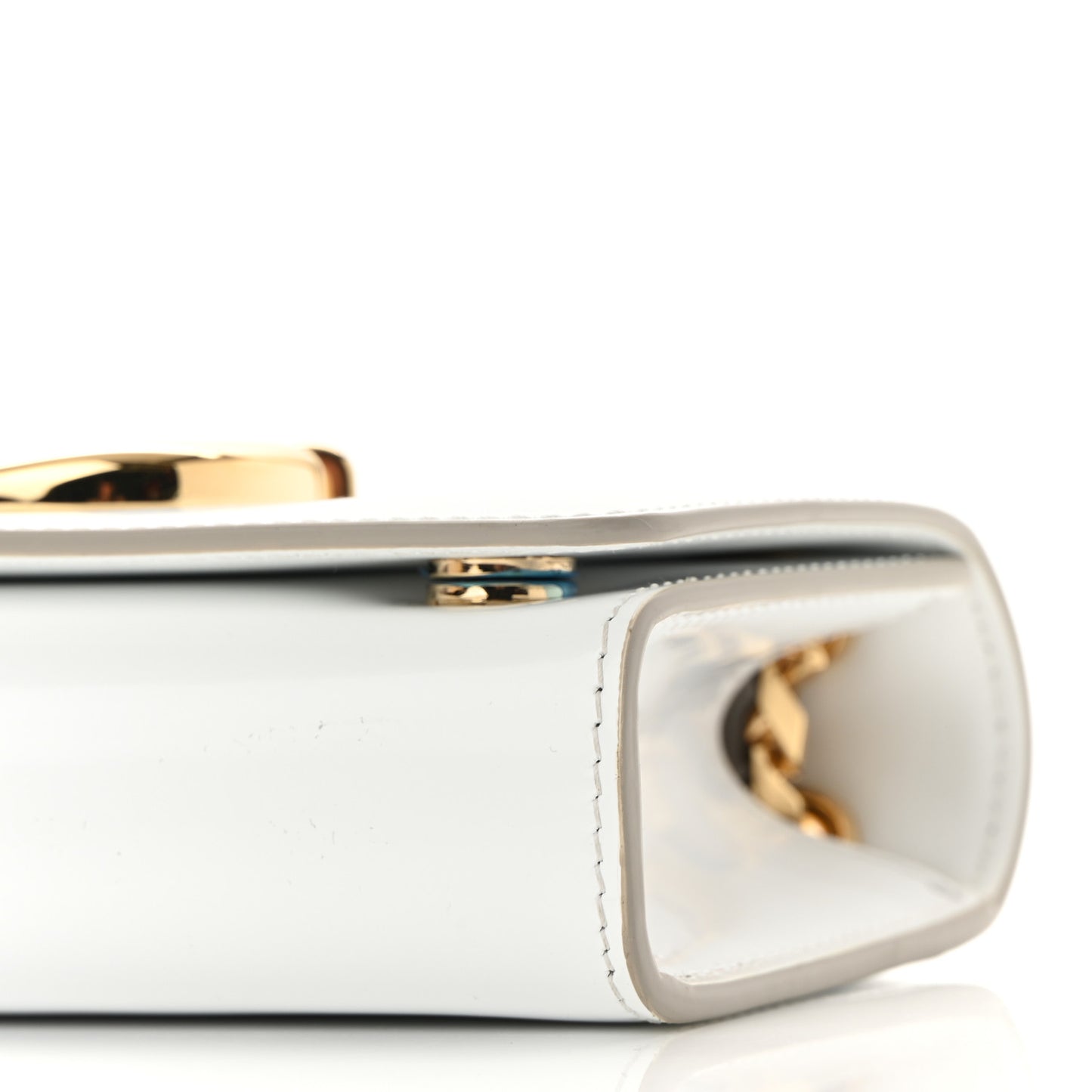 Patent DG Girls Phone Shoulder Bag Blanco