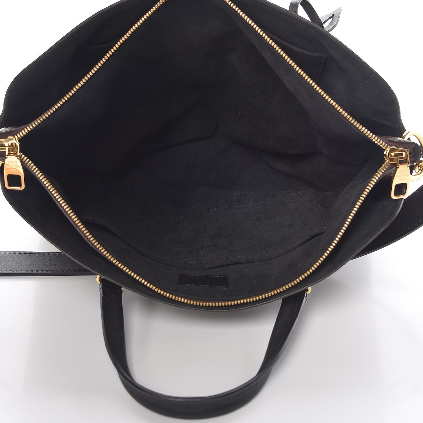 Monogram Flower Zipped Tote MM Black