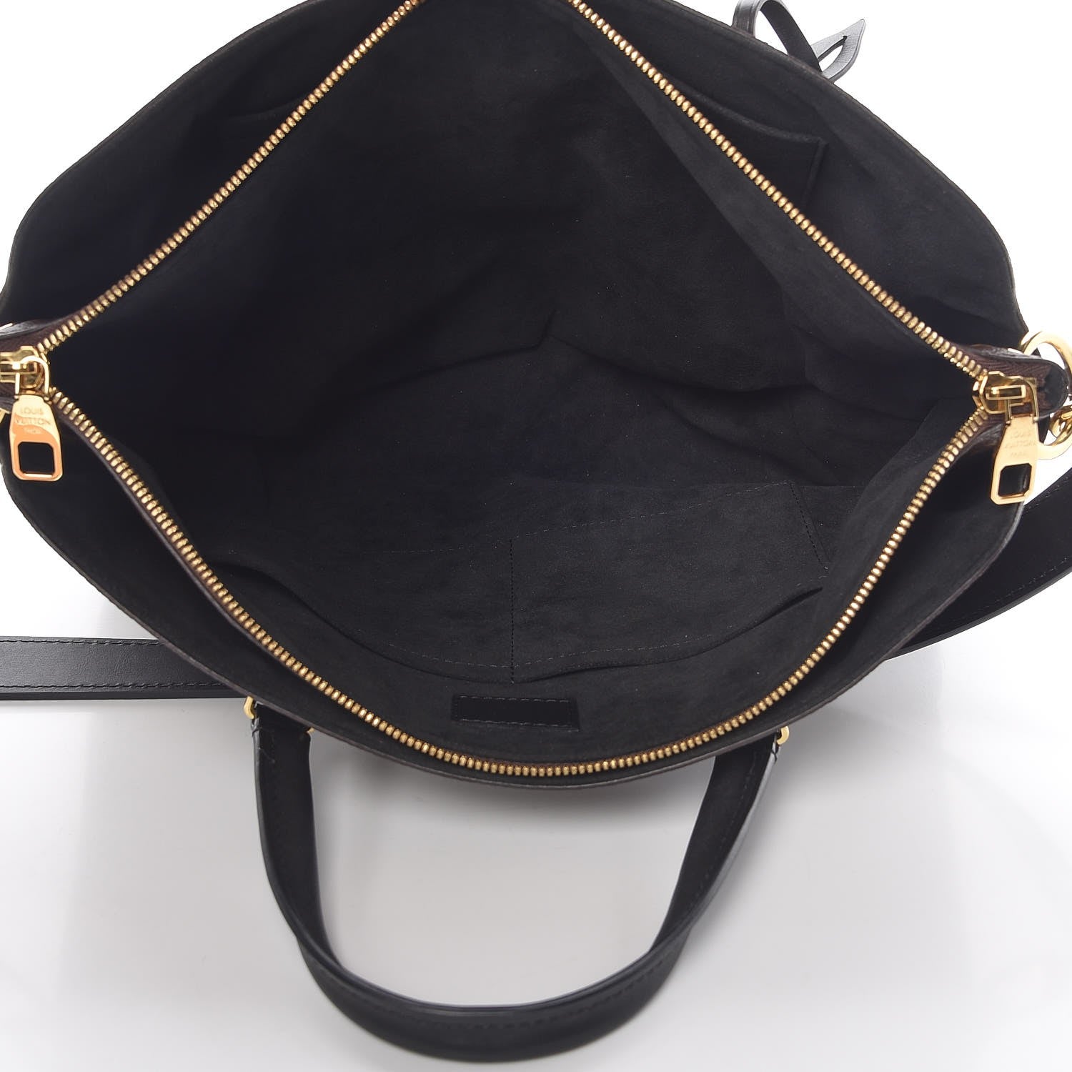 Louis Vuitton Monogram Flower Zipped Tote MM Black 7 of 12