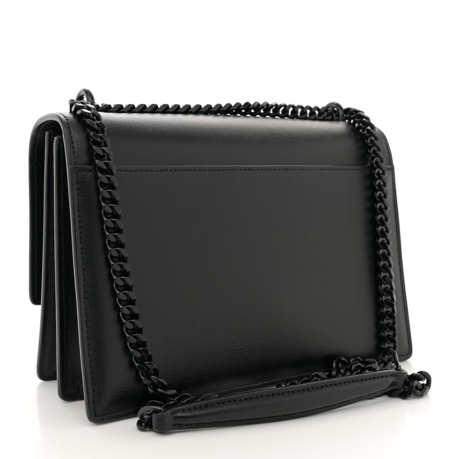 Saint Laurent Calfskin Medium Monogram Monochrome Sunset Black 3 of 14