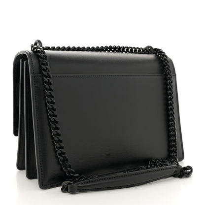 Saint Laurent Calfskin Medium Monogram Monochrome Sunset Black 3 of 14