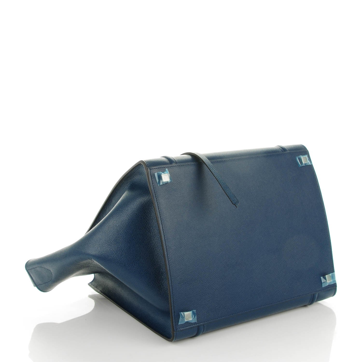 Celine Grained Calfskin Medium Phantom Luggage Indigo 4 of 7
