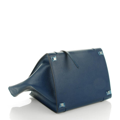 Celine Grained Calfskin Medium Phantom Luggage Indigo 4 of 7