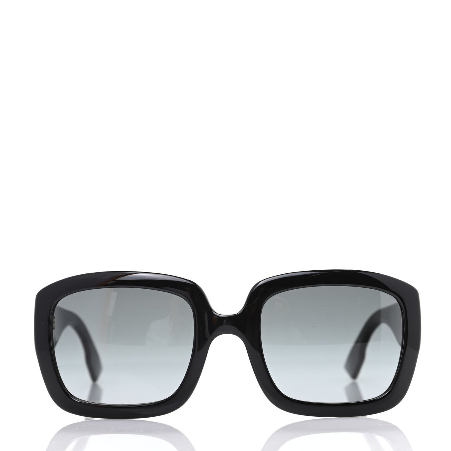 Acetate D Dior Square Sunglasses Black