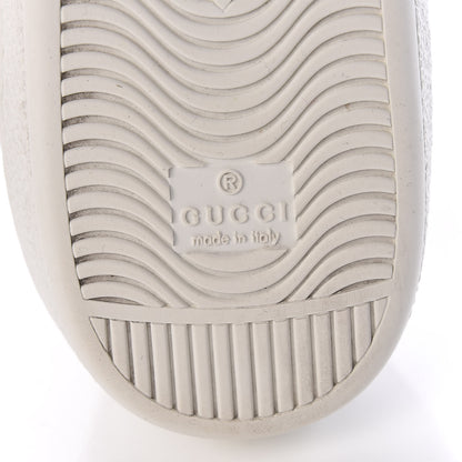 Gucci Calfskin Stripe Mens New Ace Sneakers 8 White Ecru Red Flame 9 of 22