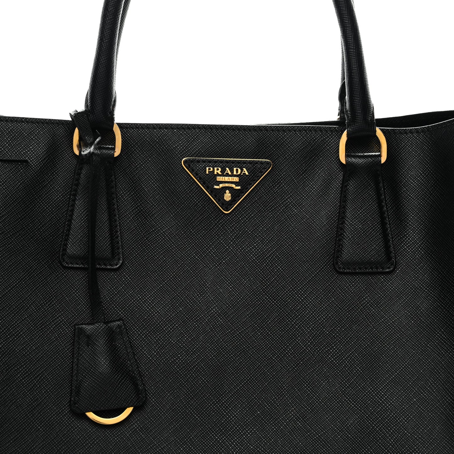 Saffiano Lux Large Tote Black