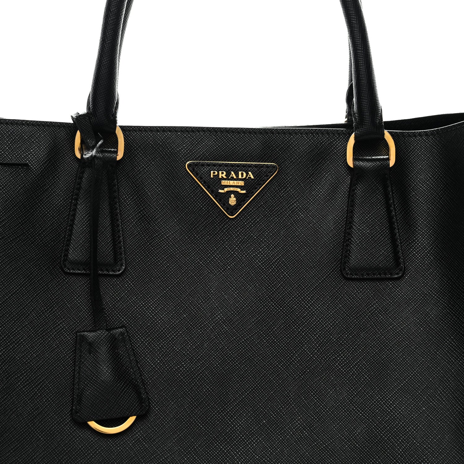 Prada Saffiano Lux Large Tote Black 8 of 10