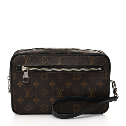 Louis Vuitton Monogram Macassar Kasai Clutch Black 1 of 9