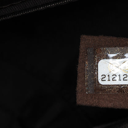Chanel Lambskin Pony Hair Saddle Bag Dark Brown 8 of 8