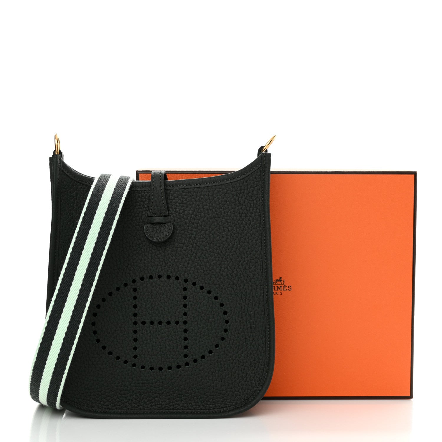 Hermes Taurillon Clemence Amazone Evelyne TPM Vert Fonce Vert Fizz 10 of 10