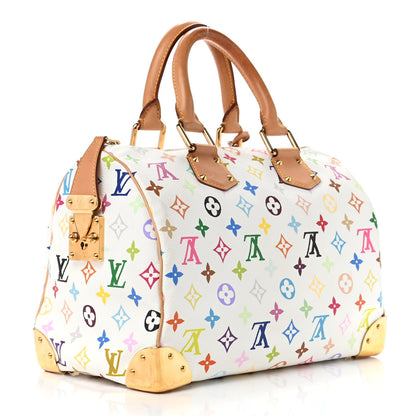 Louis Vuitton Monogram Multicolor Speedy 30 White 2 of 10