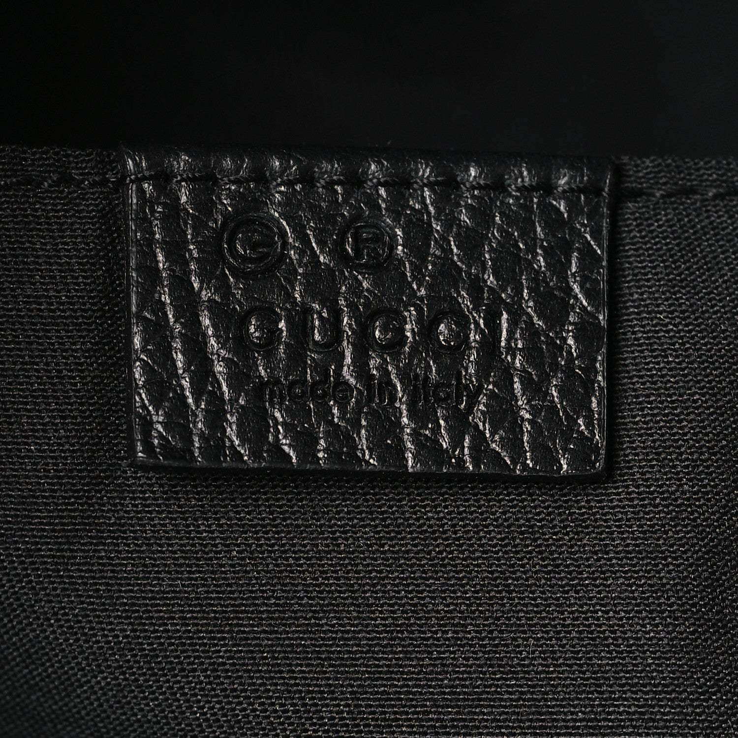 Gucci Nylon Monogram Fanny Pack Belt Bag Black 6 of 9