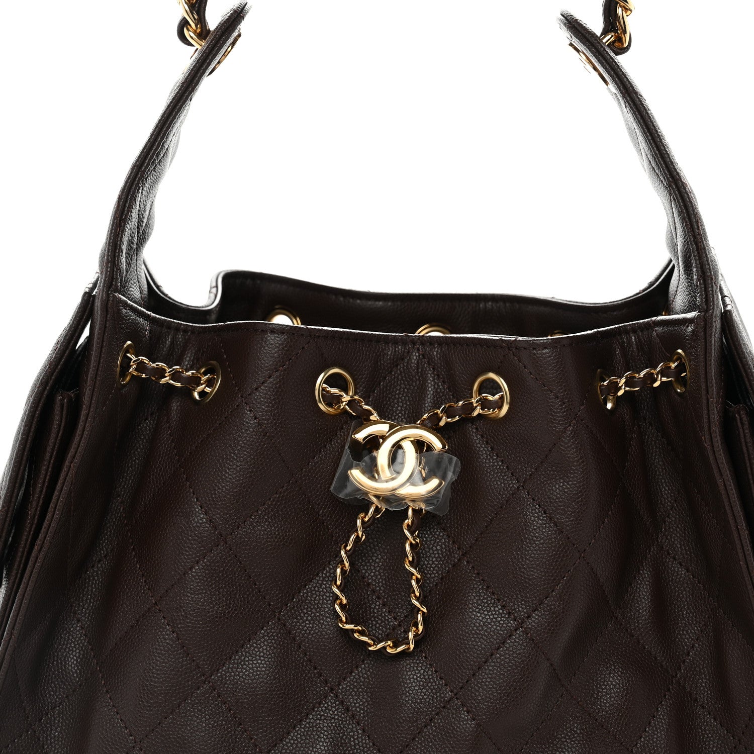 Chanel Caviar Quilted Small Chanel 25 Handbag Dark Brown 8 of 11
