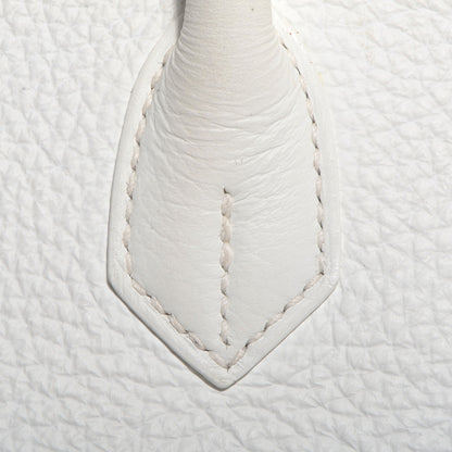 Hermes Taurillon Clemence Birkin 35 White 5 of 28