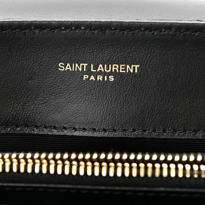 Saint Laurent Sequin Y Quilted Monogram Small Loulou Chain Satchel Black 6 of 11