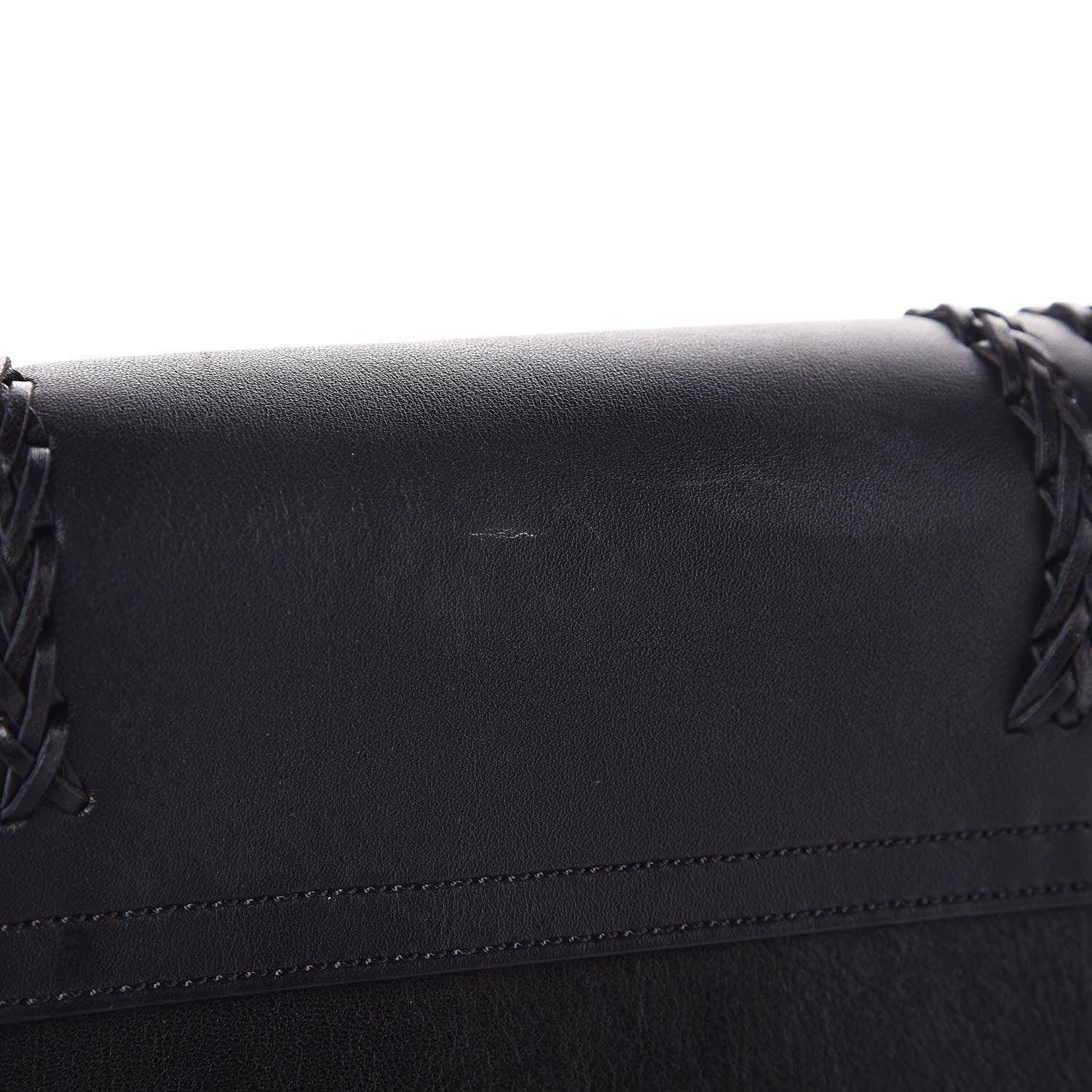 Chloe Calfskin Braided Medium Hudson Shoulder Bag Black 8 of 9