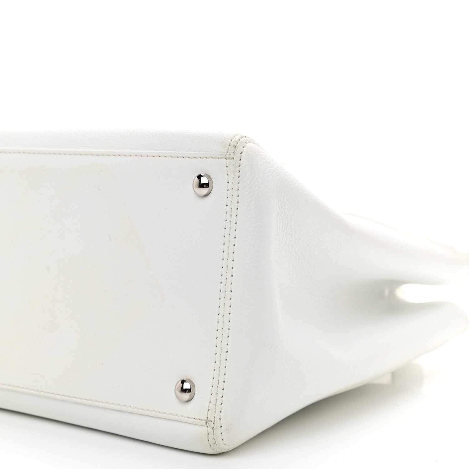 Chanel Calfskin Cerf Executive Shopper Tote White 11 of 18