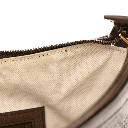 Gucci GG Supreme Monogram Web Small Ophidia Half Moon Hobo Brown 12 of 14