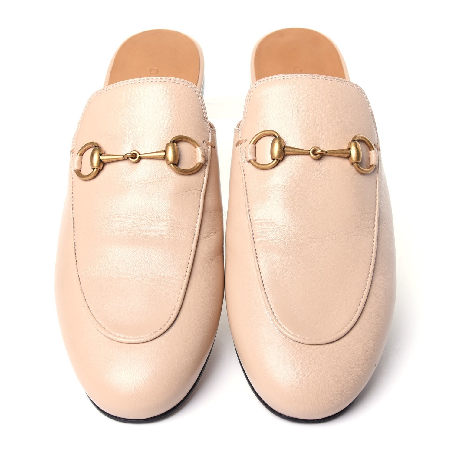 Gucci Malaga Kid Womens Princetown Slippers 38.5 Skin Rose 5 of 11