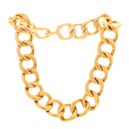 Chanel Metal Chain Link Necklace Gold 3 of 6