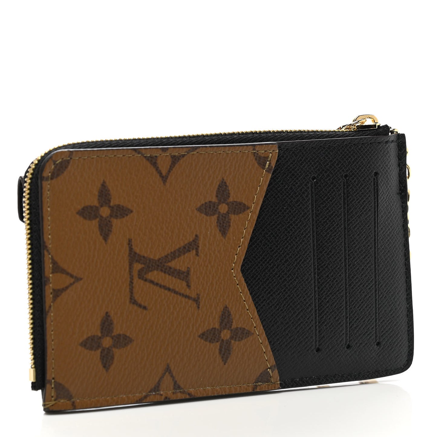 Reverse Monogram Recto Verso Card Holder Brown
