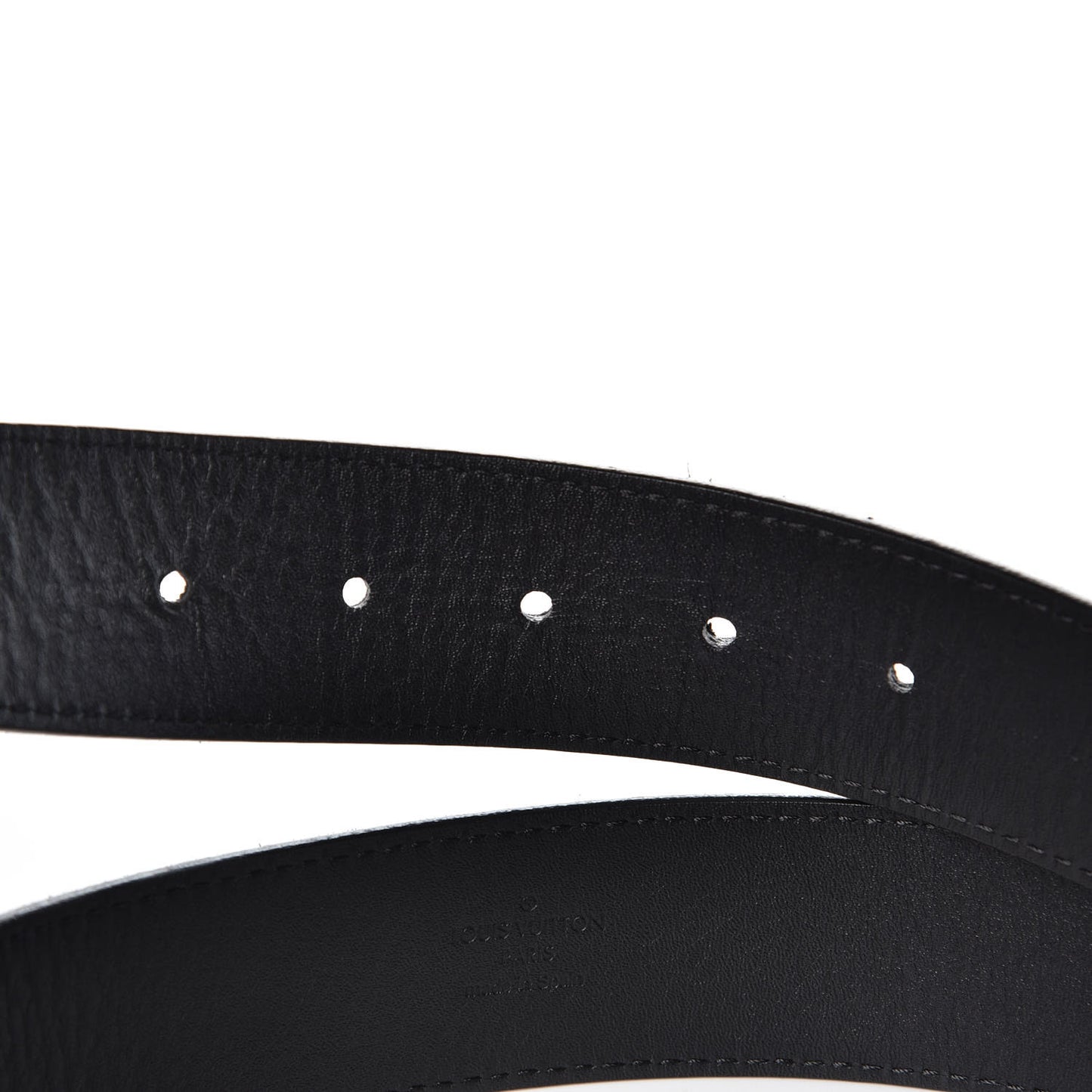 Suede Calfskin Mini Damier 40mm LV Initiales Belt 100 40 Black