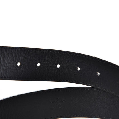 Louis Vuitton Suede Calfskin Mini Damier 40mm LV Initiales Belt 100 40 Black 4 of 6