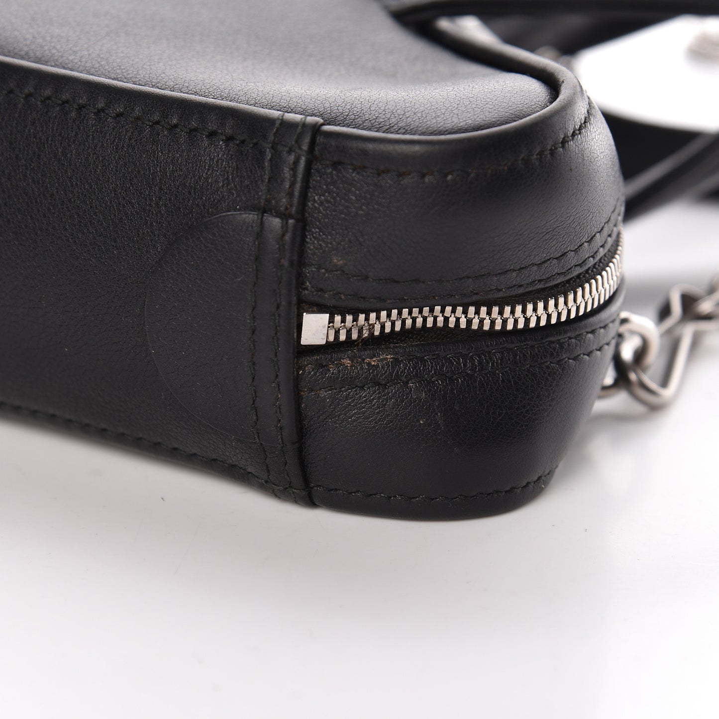 Calfskin XS Triangle Chain Duffle Black