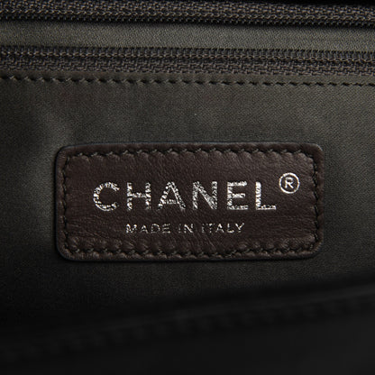 Chanel Calfskin Modern Chain Rhodoid Flap Black 5 of 7