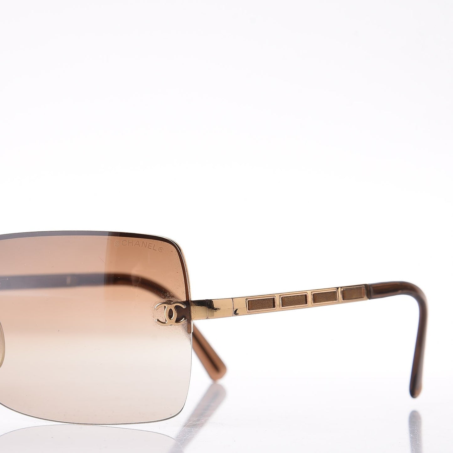 Square CC Sunglasses Gold