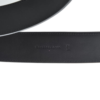 Fendi Vitello Century Bi-Color FF 1974 Embossed Belt Maya Black 4 of 8