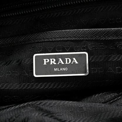 Prada Tessuto Nylon Saffiano Medium Backpack Black 5 of 9