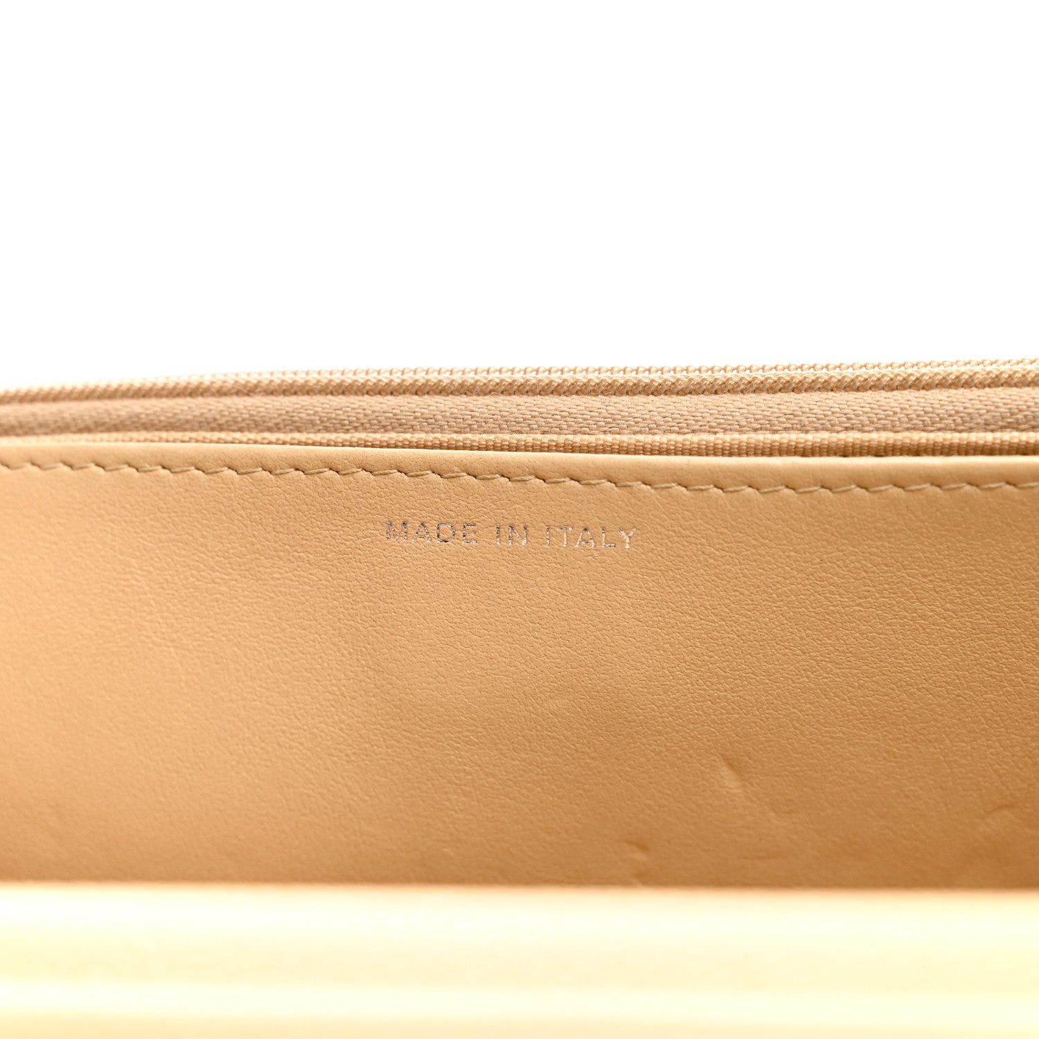 Chanel Caviar Quilted Wallet on Chain WOC Beige 7 of 12