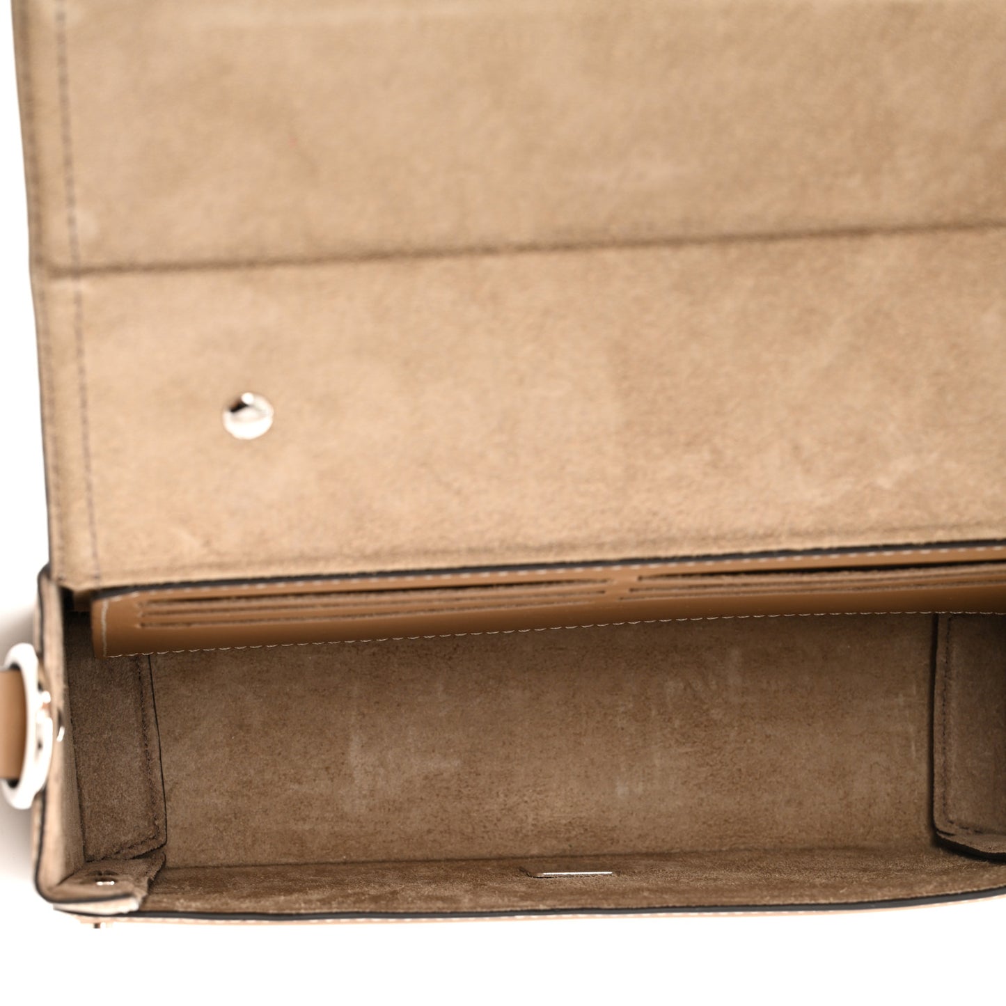 Recycled Fabric Jacquard Vitello King FF 1974 Baguette Soft Trunk Tobacco Moro Sand