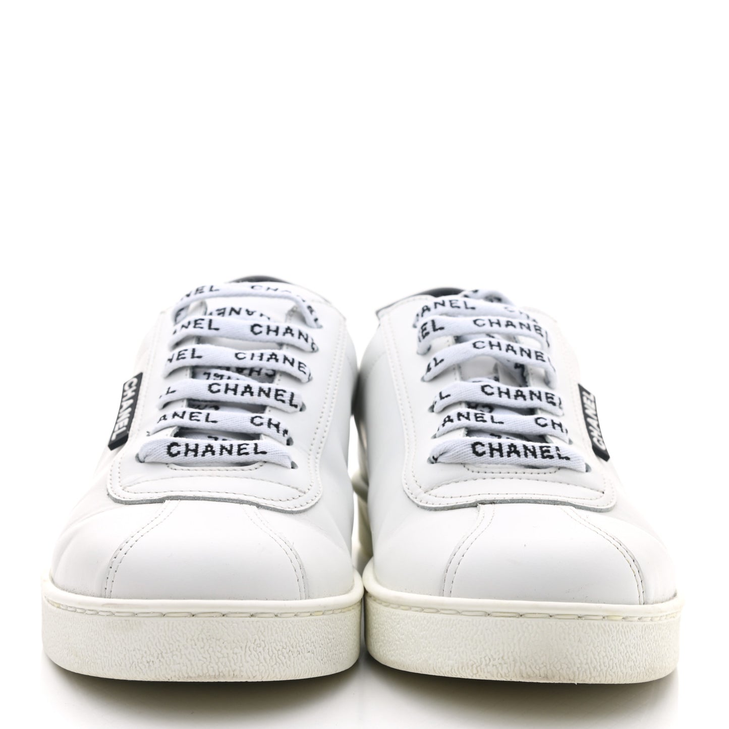 Calfskin CC Womens Sneakers 37.5 White
