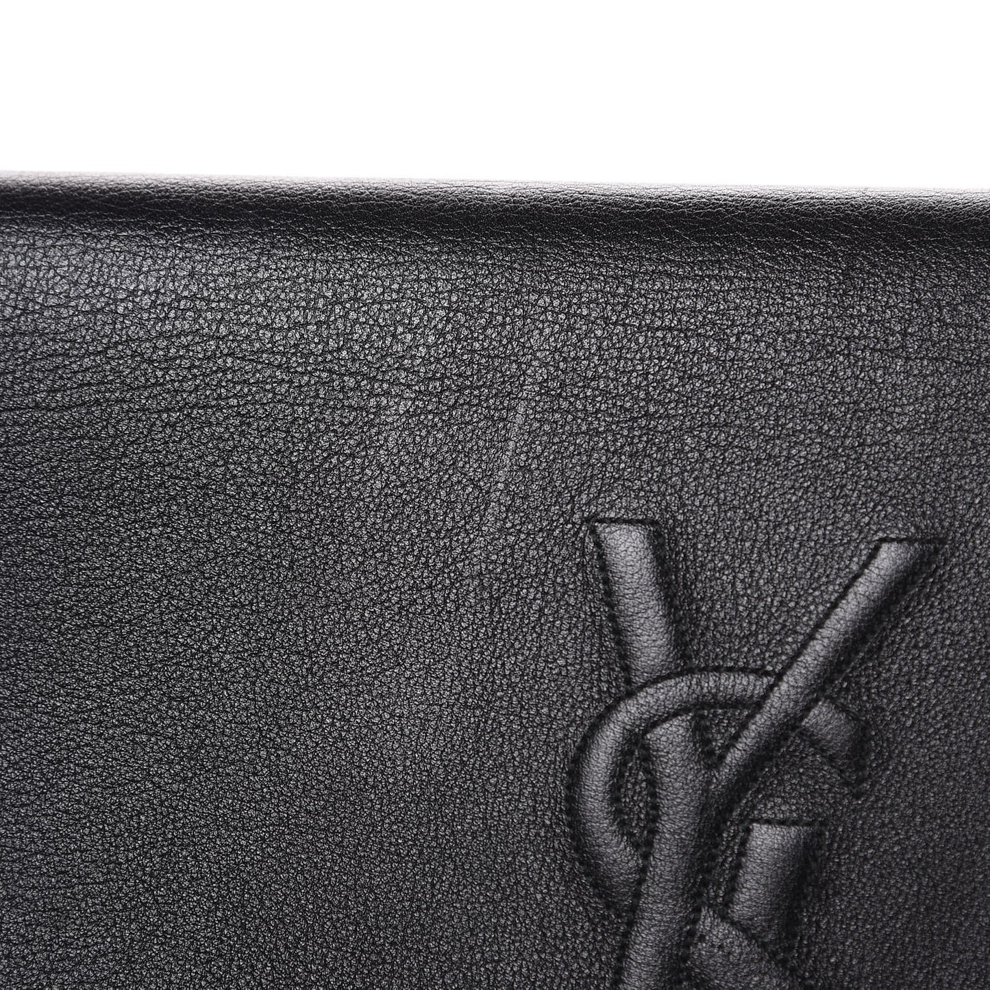 Calfskin Monogram Large Belle De Jour Clutch Black