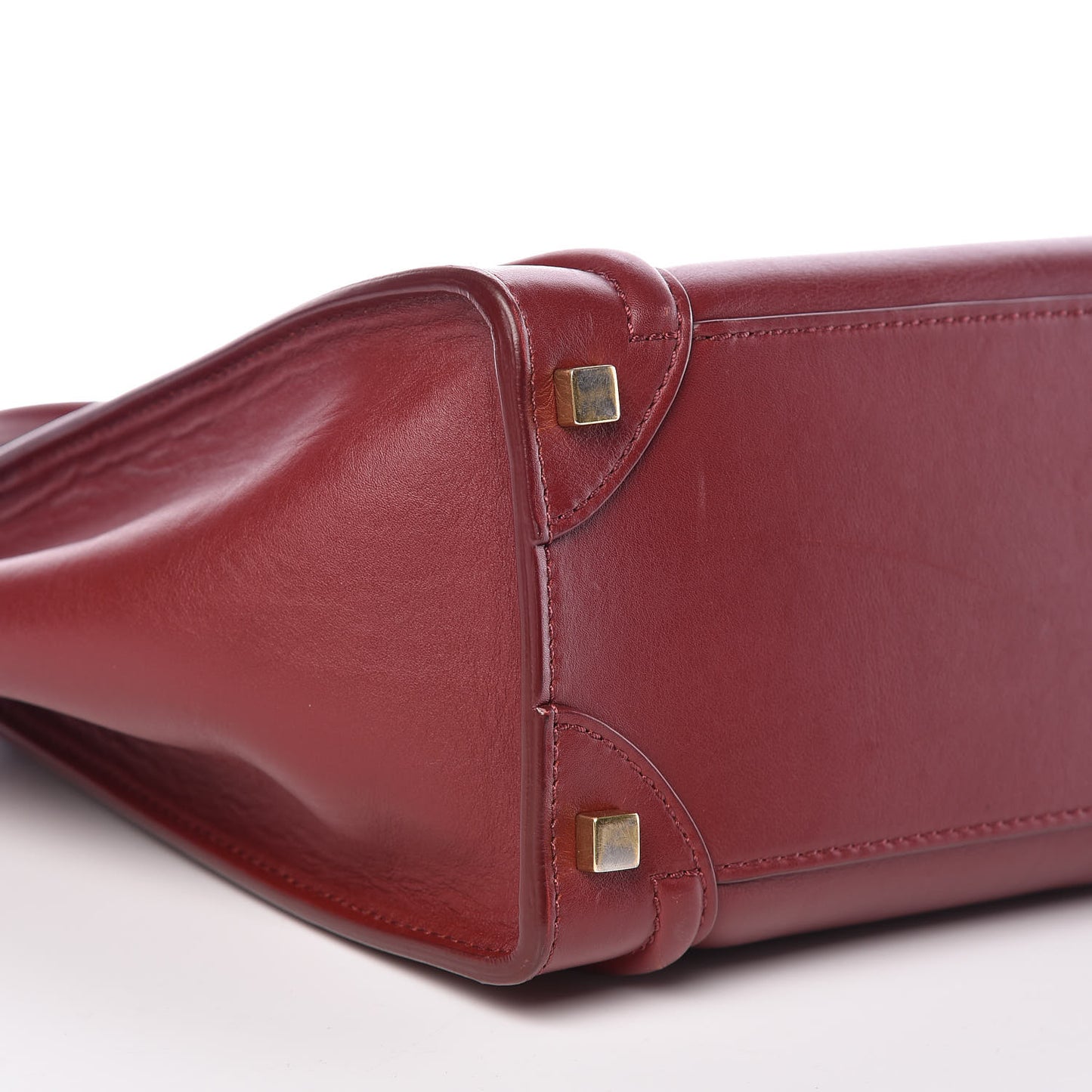 Smooth Calfskin Micro Luggage Rust