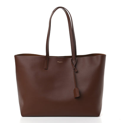 Saint Laurent Calfskin Large Shopping Tote Old Brandy 2 of 10