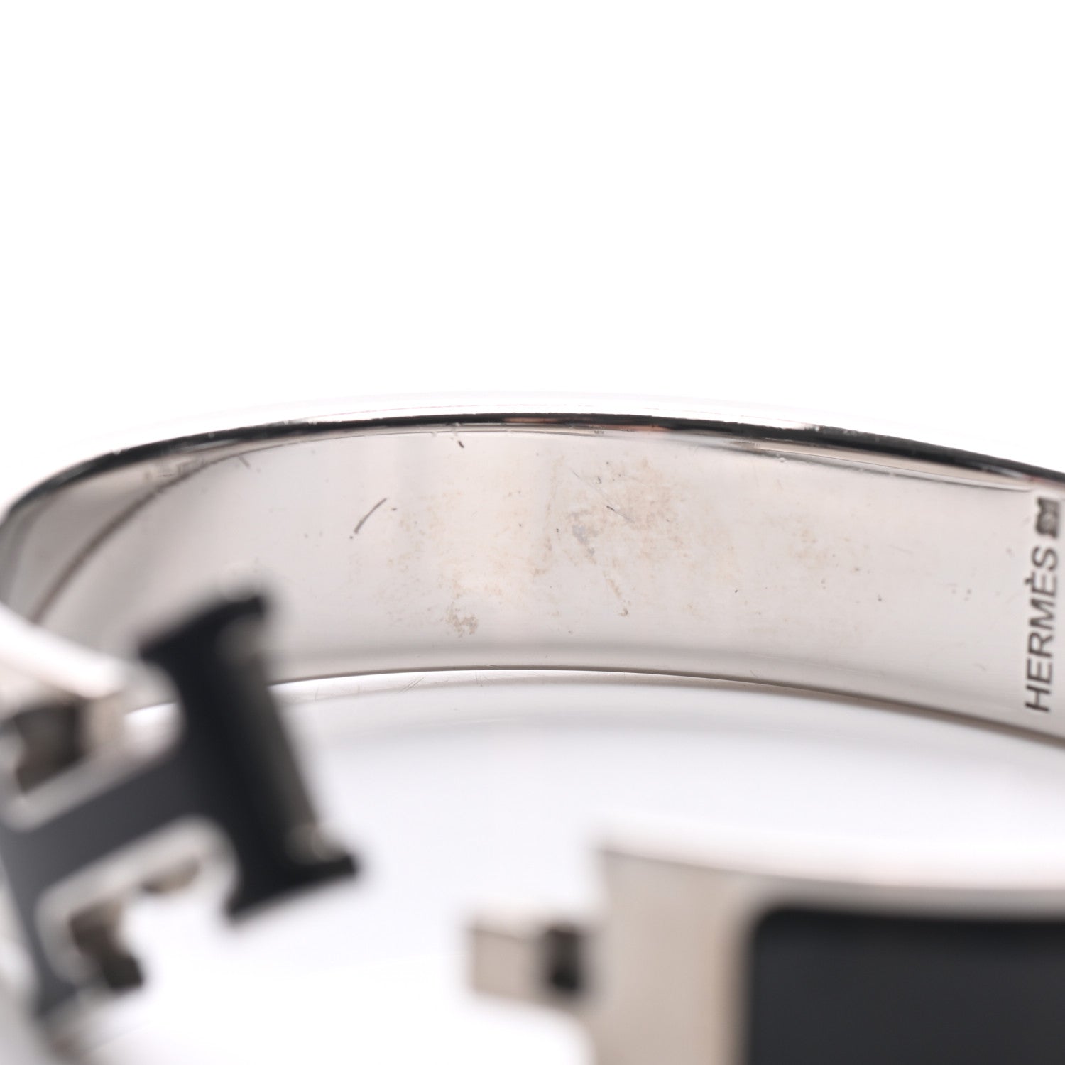 Hermes Enamel Narrow Clic Clac H Bracelet PM Black 6 of 8
