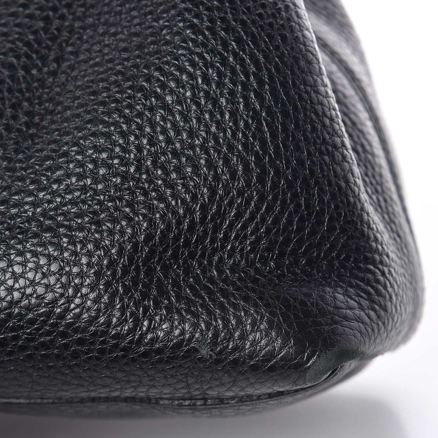 Pebbled Calfskin Medium Soho Chain Shoulder Bag Black