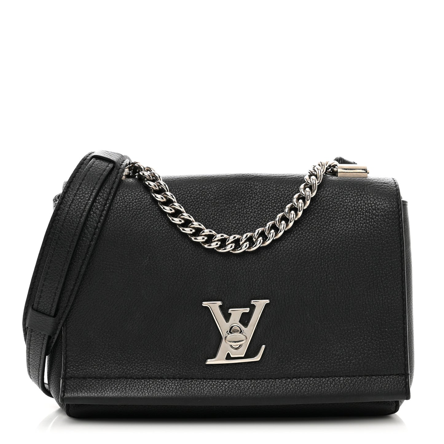 Calfskin Lockme II Chain Bag BB Black
