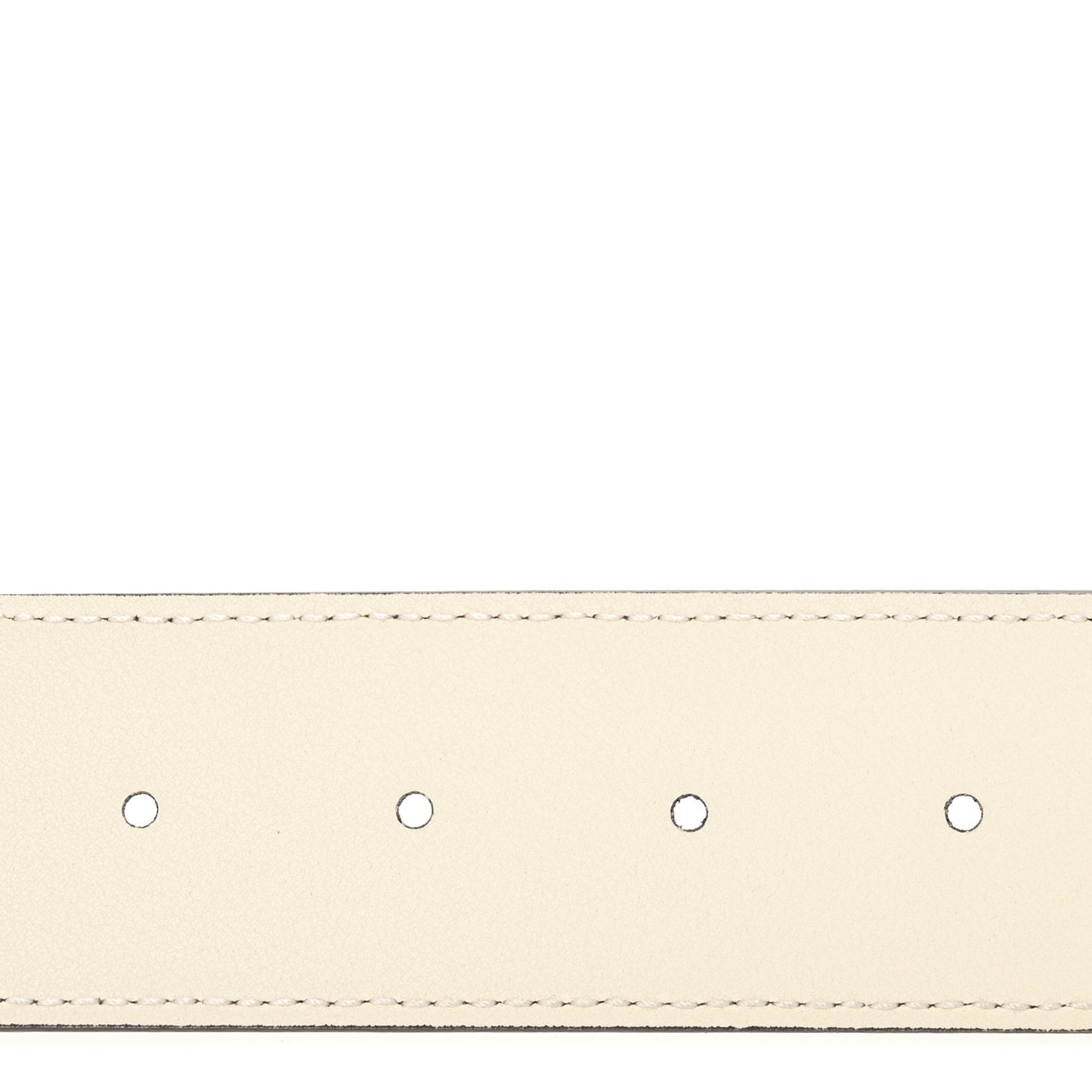 GG Supreme Monogram Plutone Calfskin Enamel Double G 40mm Belt 120 48 Beige Ebony Mystic White