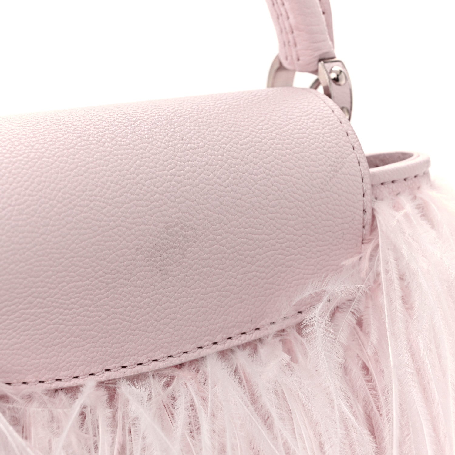 Louis Vuitton Ostrich Feather Capucines Mini Pink 10 of 12