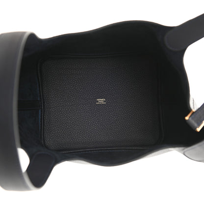 Hermes Taurillon Clemence Picotin Lock 22 MM Bleu Nuit 5 of 11