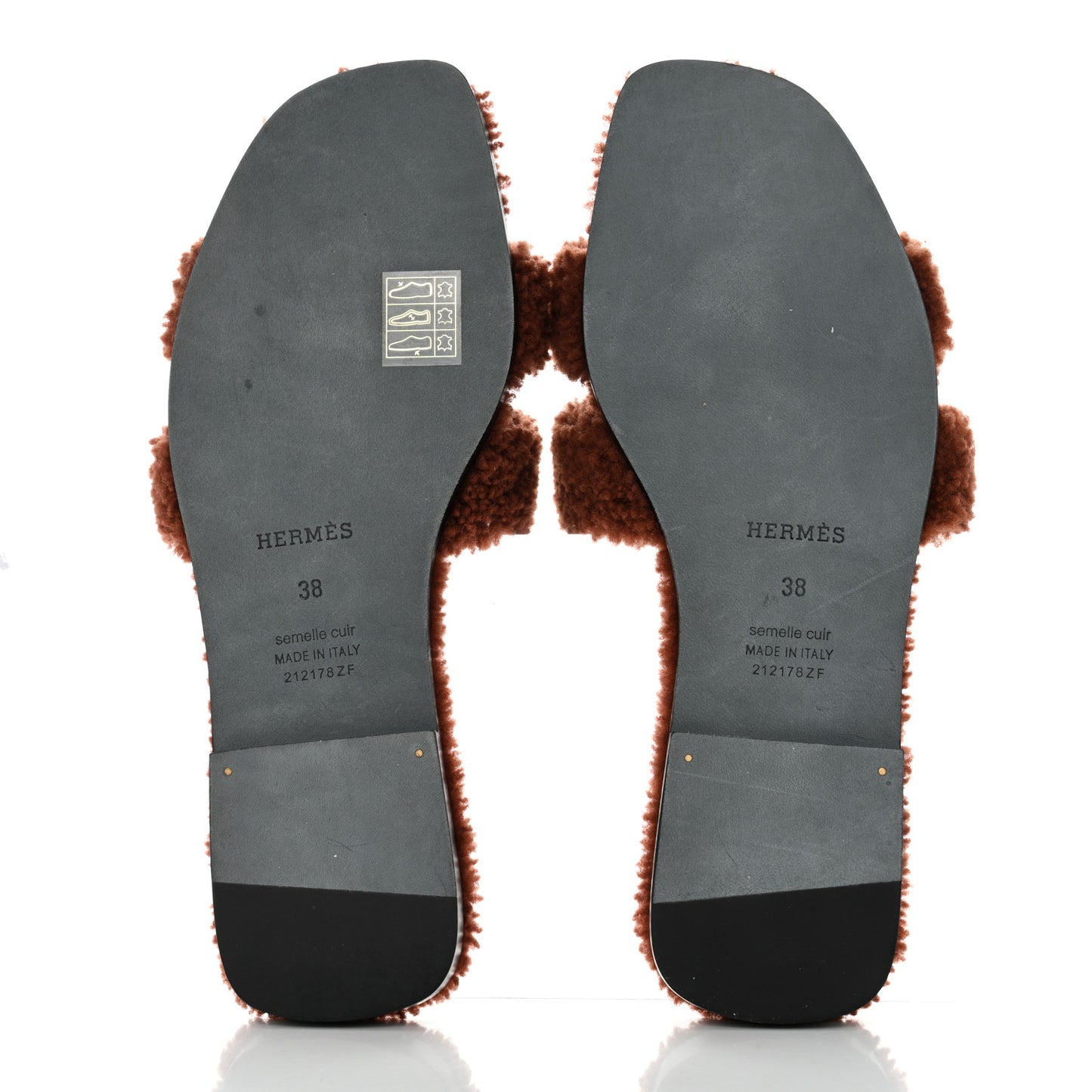 Woolskin Oran Sandals 38 Cognac