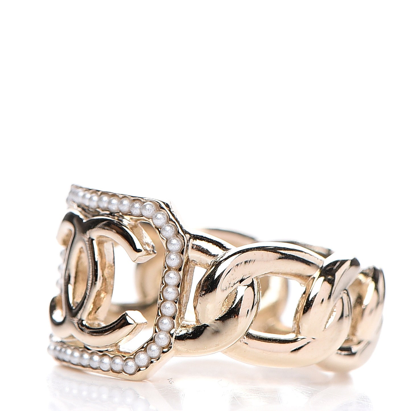 Pearl CC Ring S Gold