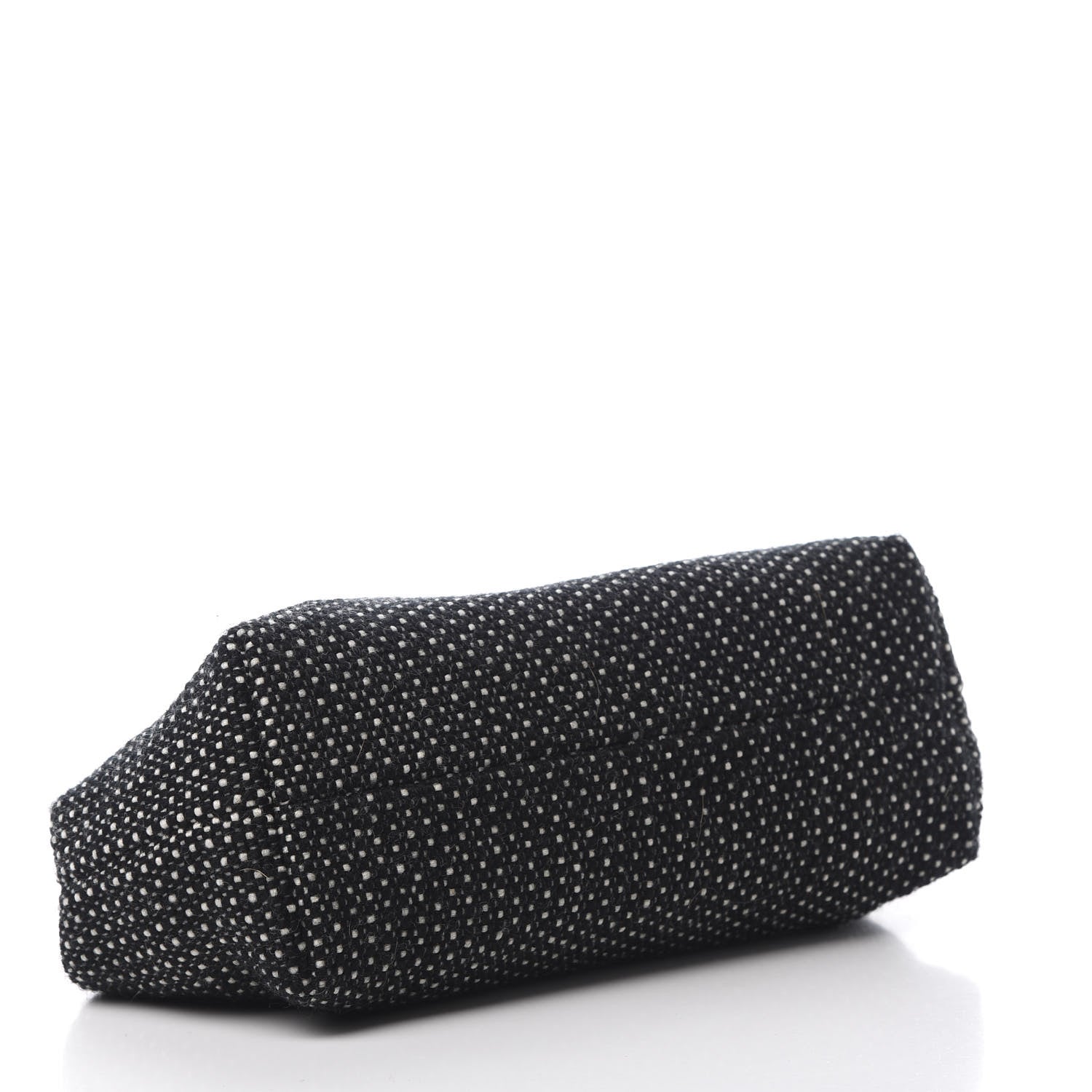 Mansur Gavriel Woven Fabric Volume Clutch Black White 4 of 9