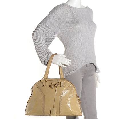 Saint Laurent Patent Large Muse Beige 2 of 8