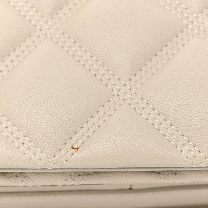 Saint Laurent Lambskin Quilted Large Becky Chain Bag Crema Soft 11 of 11